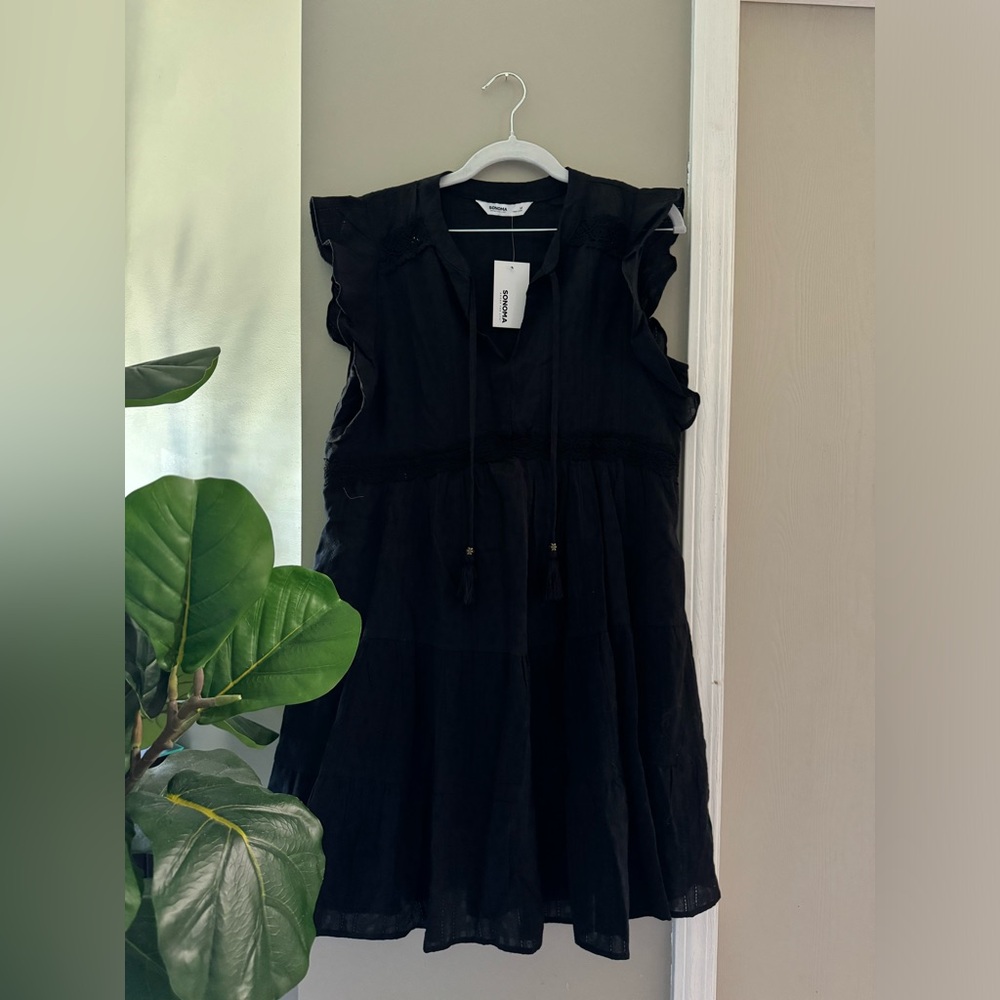 Sonoma V Neck Textured Dress - Picture 2 of 5